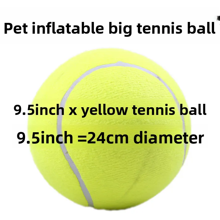 Inflatable Rubber Tennis Ball for Pets and Sports
