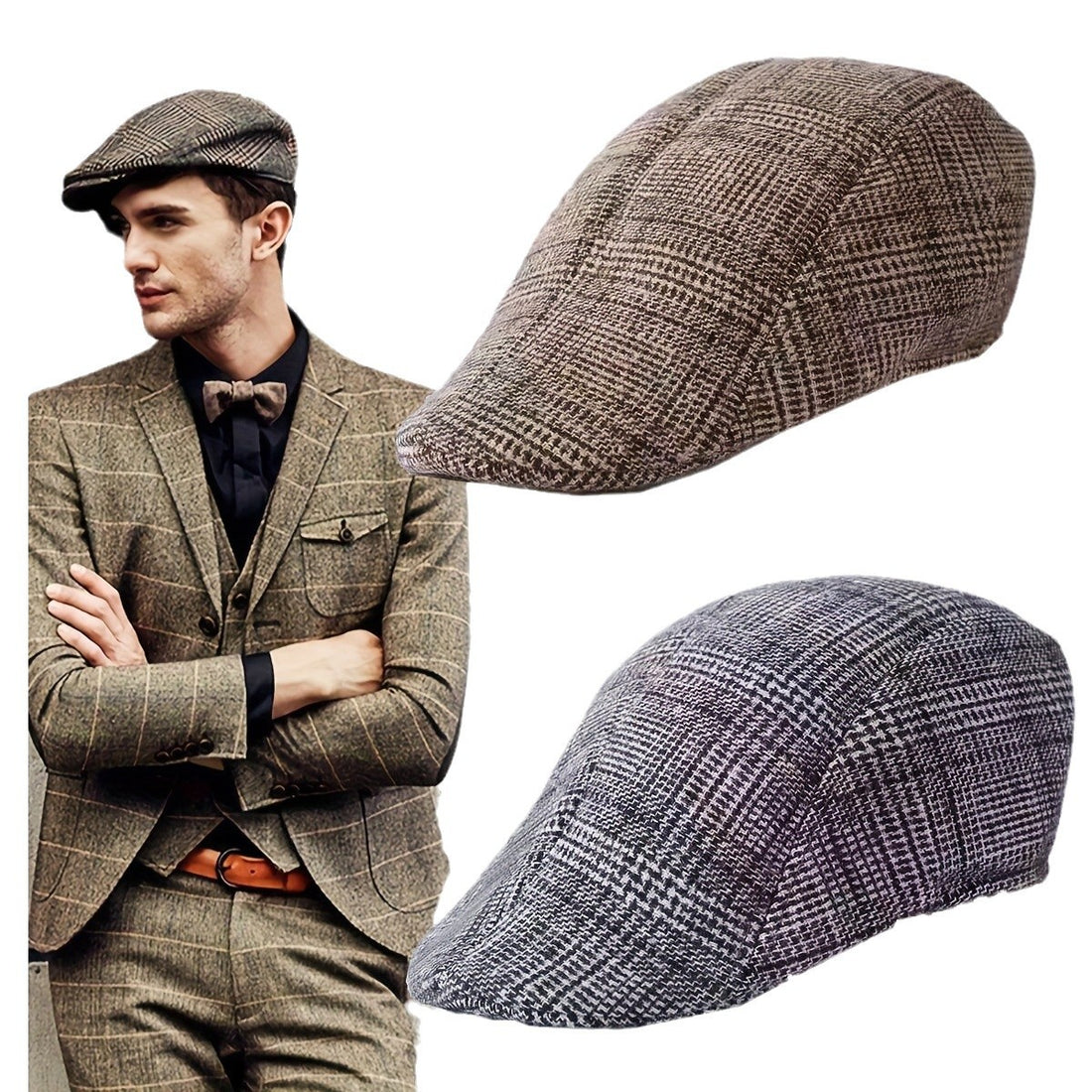 Men's Thickened Woolen Forward Cap