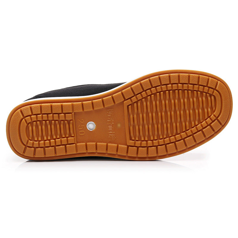 Men's Breathable Waterproof Slip-on Canvas Shoes Casual Flat Loafers