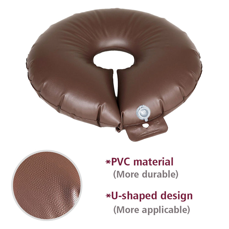 Brown 2-pack slow release tree watering bags wrapped around young tree trunk - detail view
