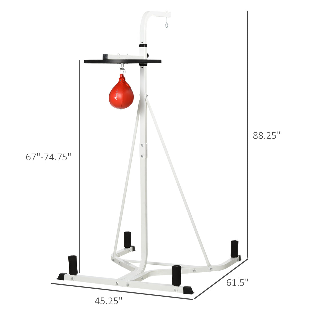 Punching bag stand speed bag platform