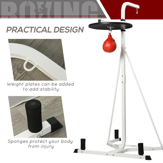 Punching bag stand adjustable height adjustment