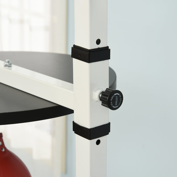 Punching bag stand steel frame construction