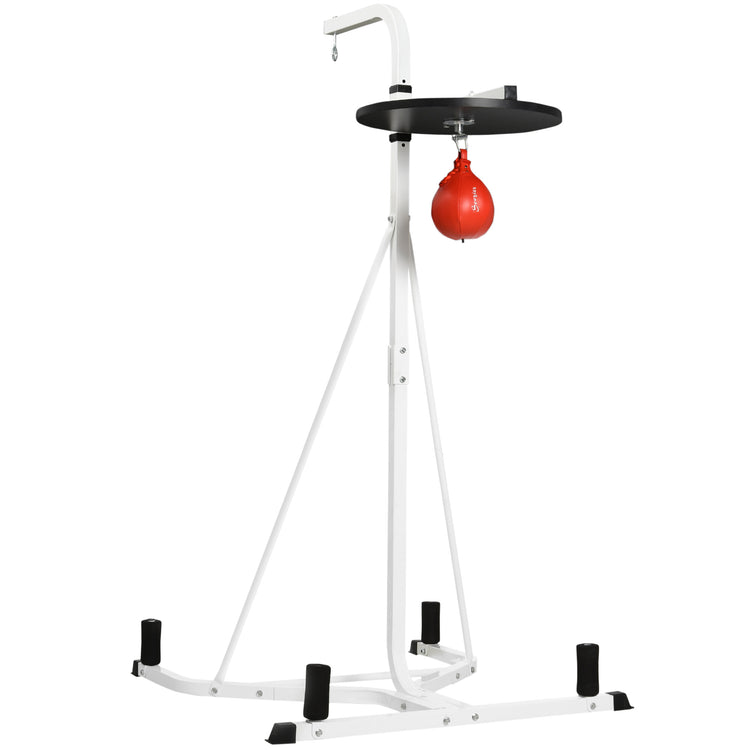 Punching bag stand full setup overview