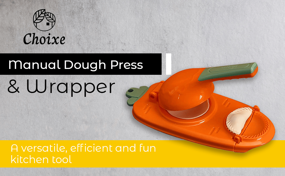 2-in-1 Dumpling Dough Press close-up view of build, dumpling dough press
