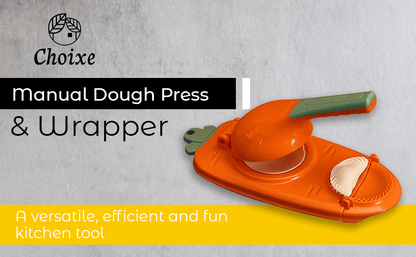 2-in-1 Dumpling Dough Press close-up view of build, dumpling dough press