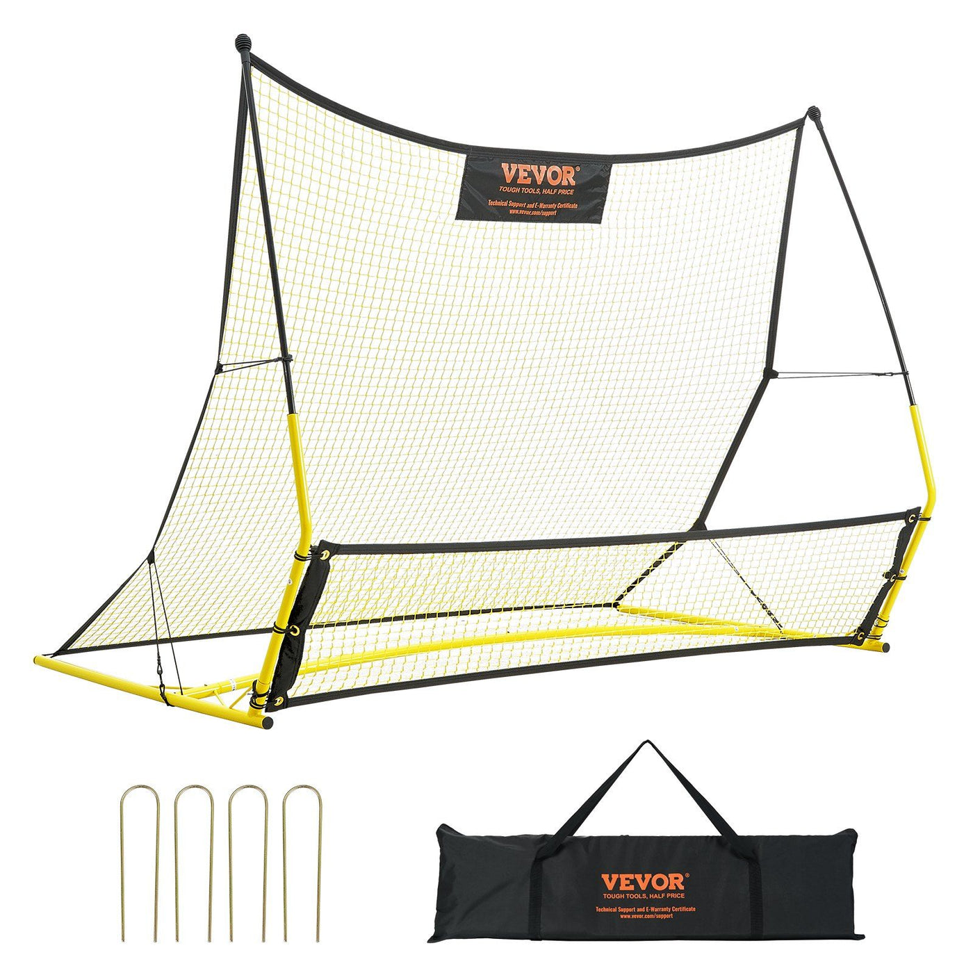 2-in-1 Soccer Rebounder Training Net front view