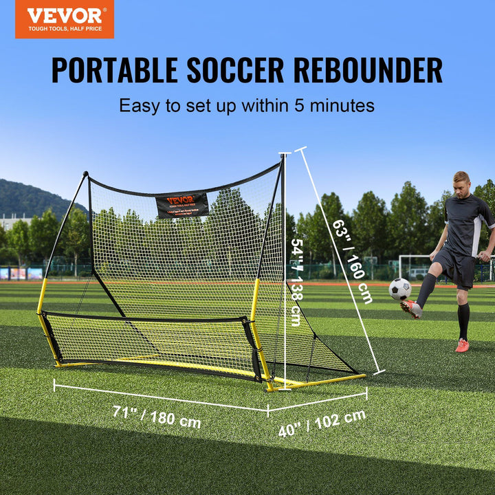 2-in-1 Soccer Rebounder Training Net detail close-up