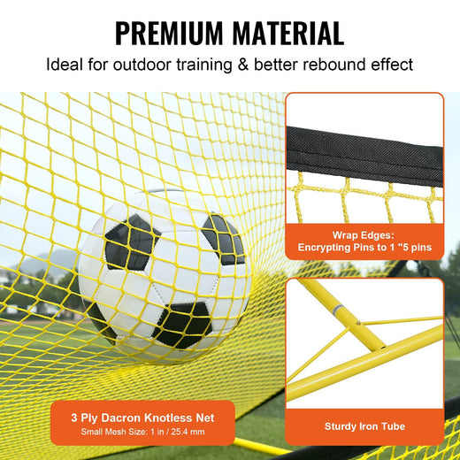 2-in-1 Soccer Rebounder Training Net soccer rebounder net angle 4