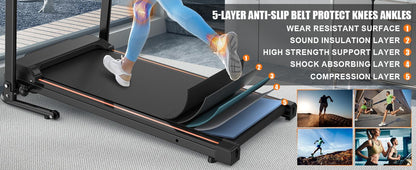 2.5HP Foldable Smart Walking Treadmill Home 7