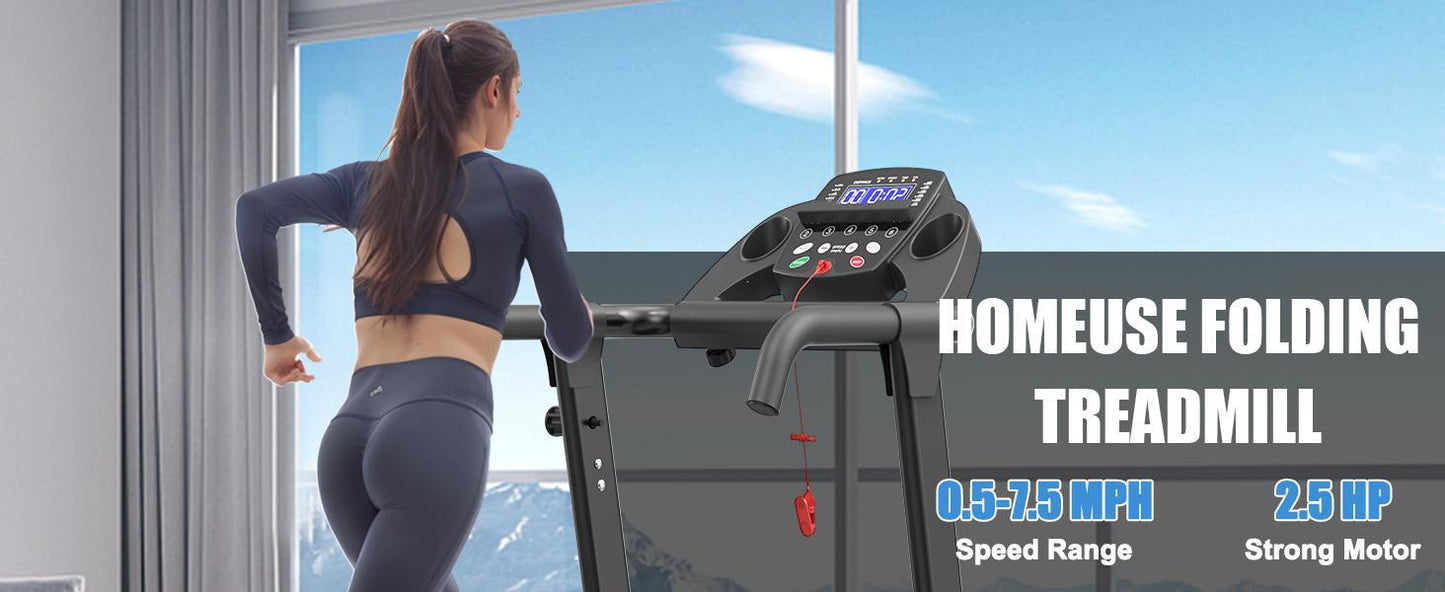 2.5HP Foldable Smart Walking Treadmill Home 9