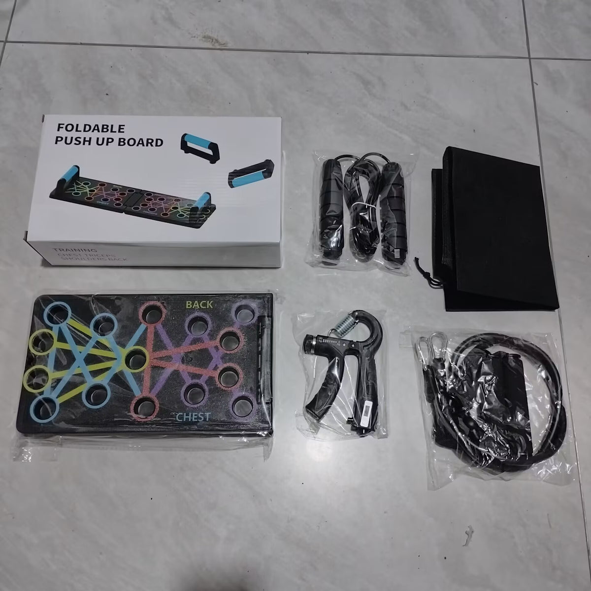 Multifunctional Foldable Push Up Training Board with Accessories