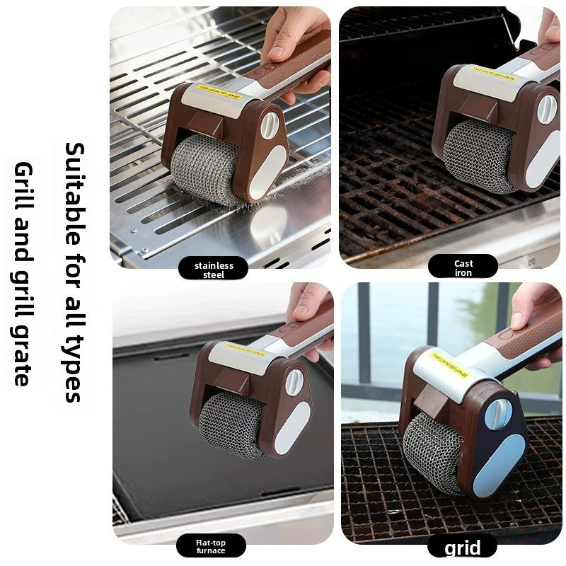 Brushless motorized barbecue brush