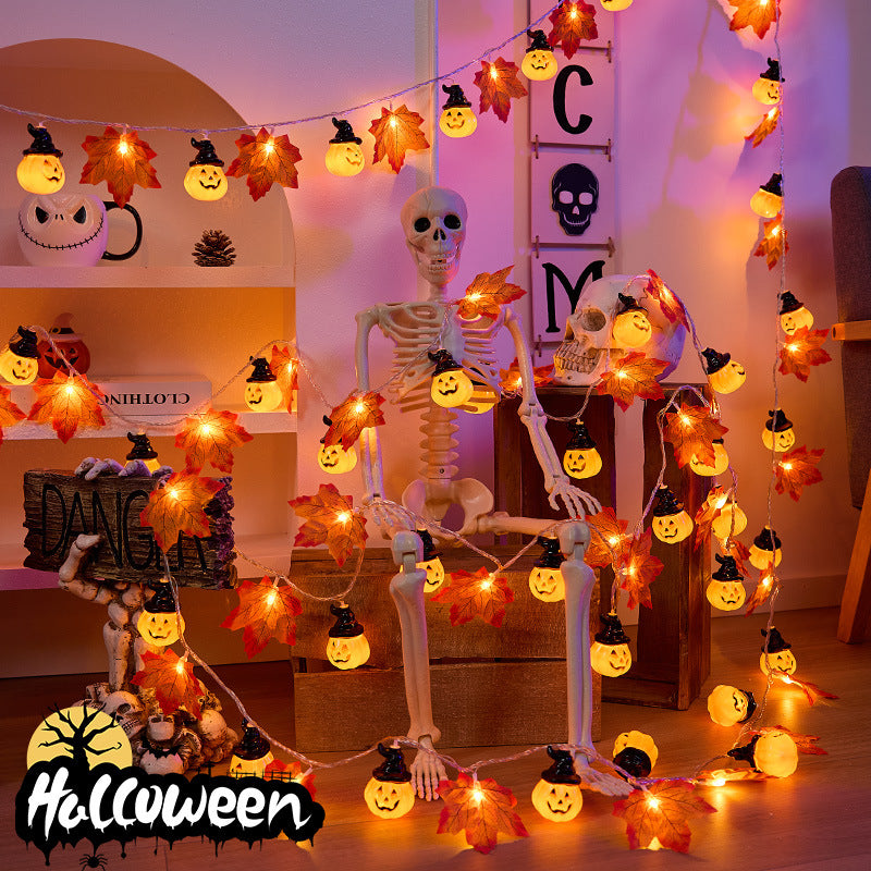 Maple Leaf Pumpkin LED Decorative Light String
