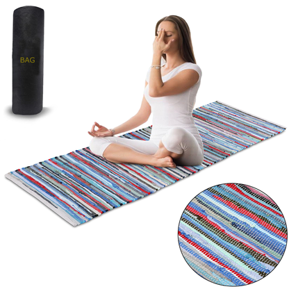 Cozy Trends Handmade Cotton Yoga & Exercise Mat (Eco-Friendly)