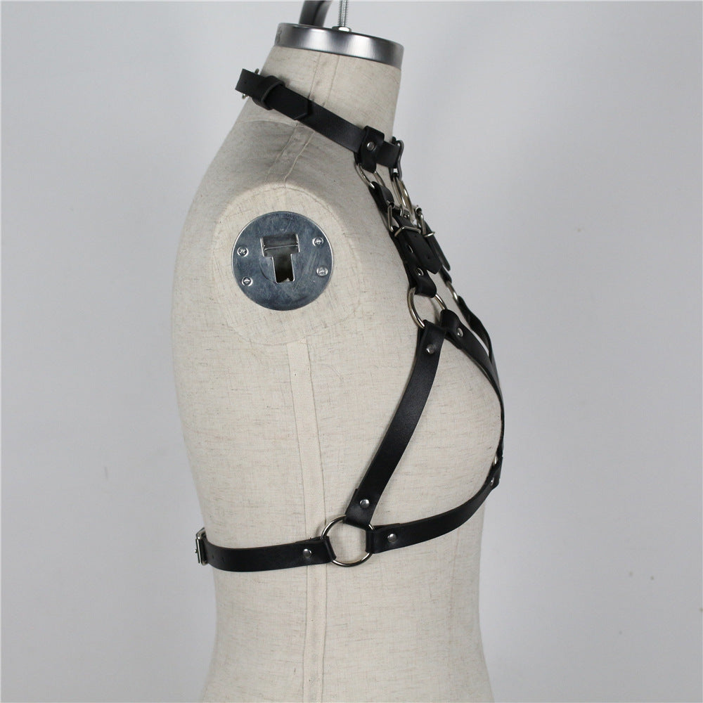 Black Adjustable Leather Corset product image 3