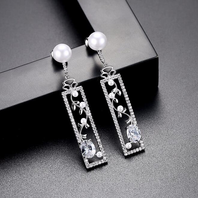 Pearl Earrings, Opal Earrings, Creative Long Earrings - Image 5
