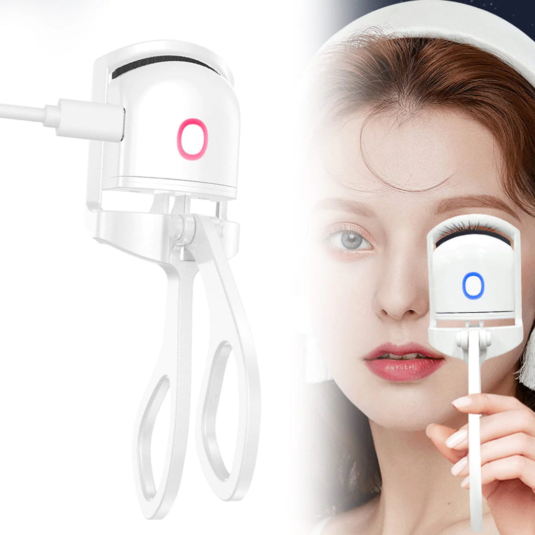 Heated Eyelash Curler — USB Rechargeable Long-Lasting Lash Curler - Image 2