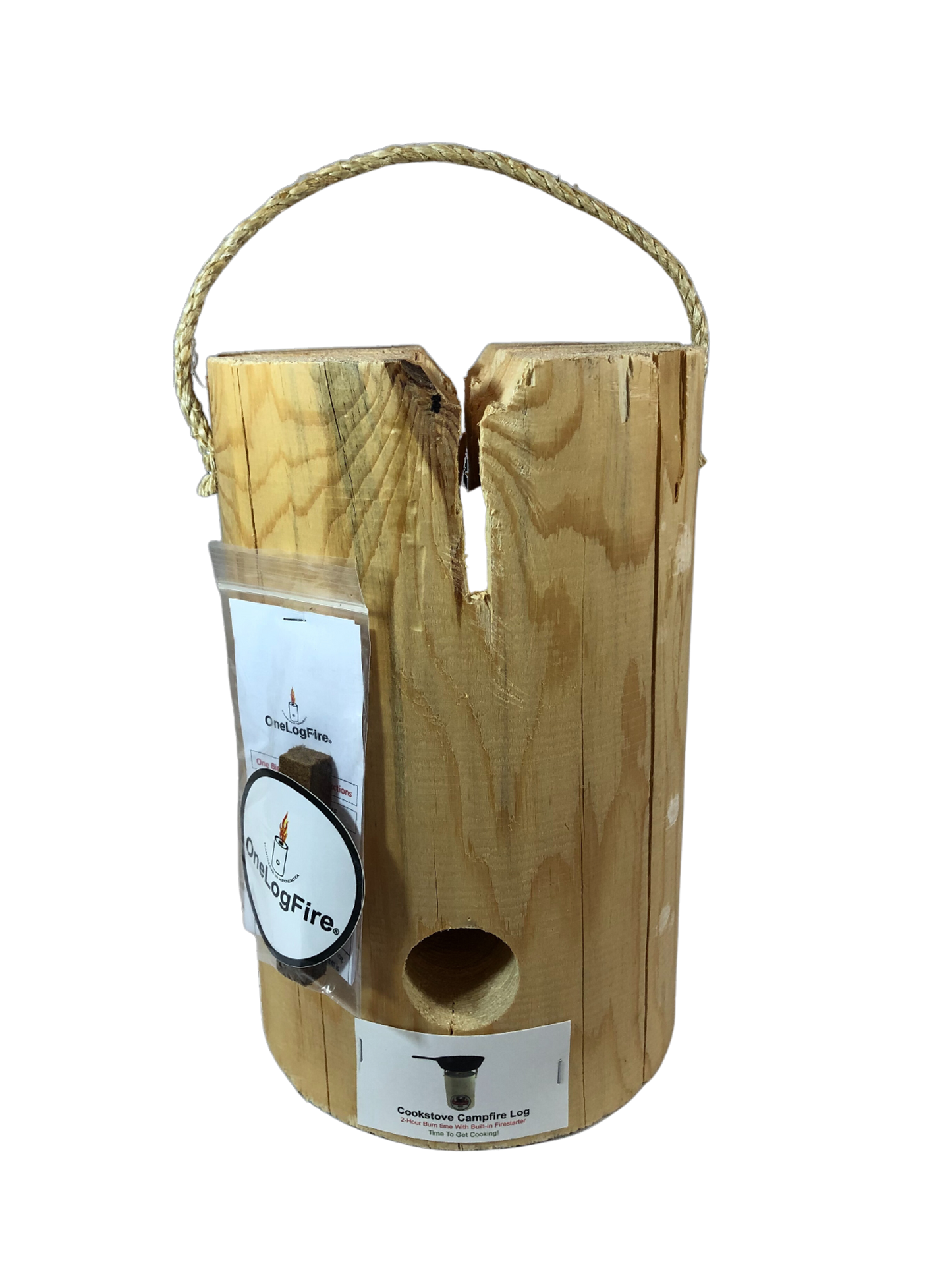 OneLogFire Cookstove Campfire Log