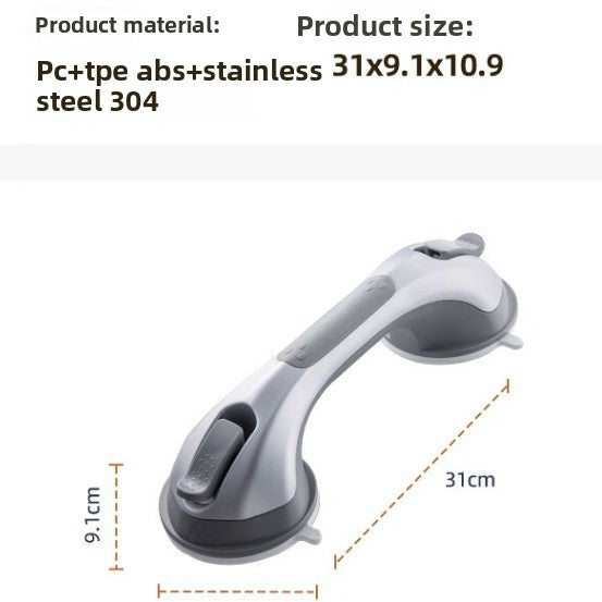 Bathroom Anti-Slip Support Handle with Suction Cups