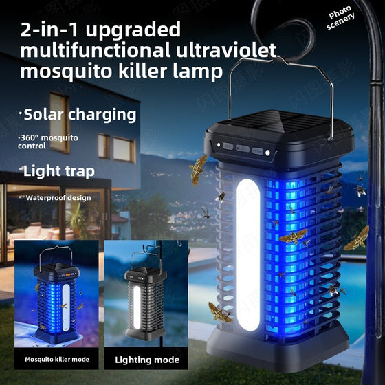 Solar Rechargeable Electric Mosquito Killer Lamp Pest & Animal Control product image 1