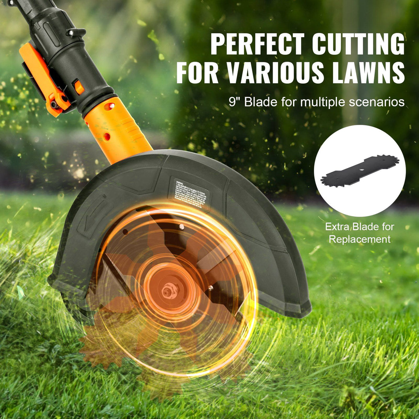 20V Cordless Lawn Edger Kit in use