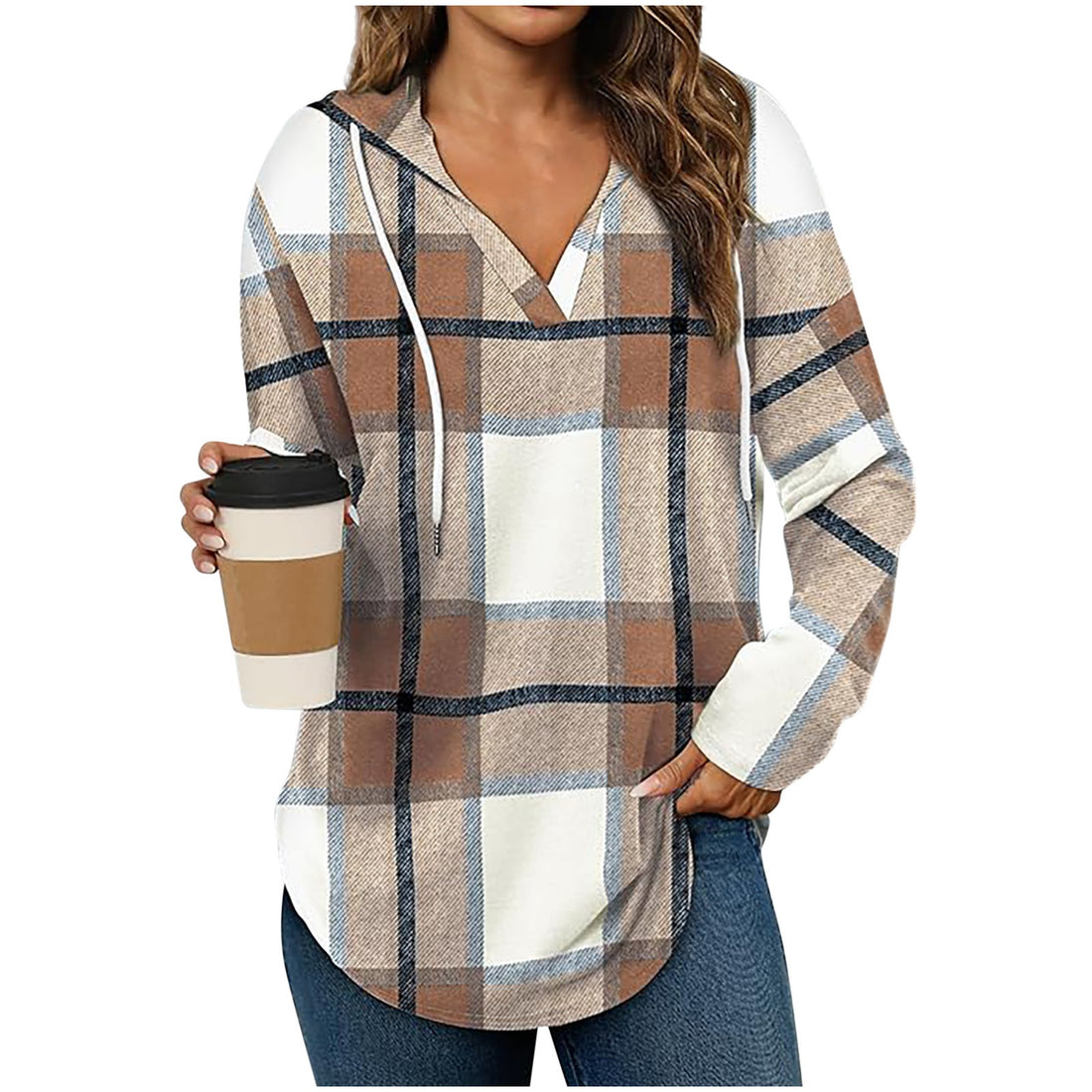 Winter and autumn hooded pullover sweater