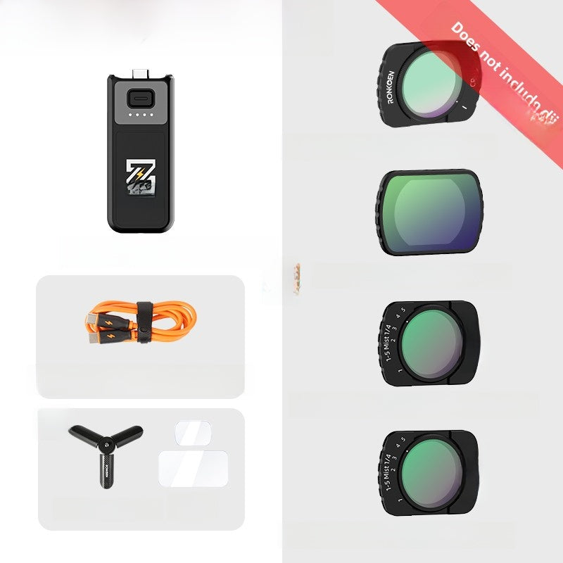 Compact Power Bank Handle for DJI Pocket 3/4 Camera