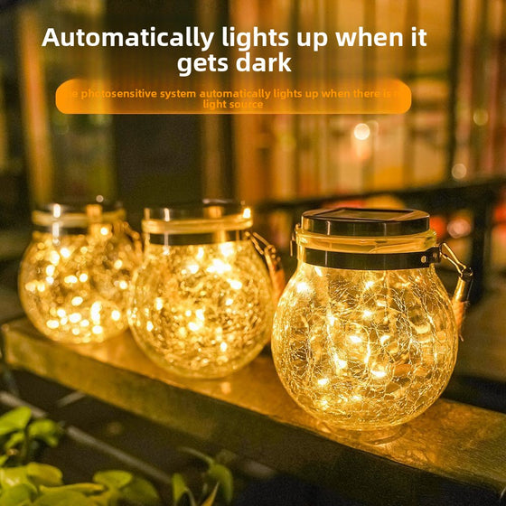 Solar Crack Glass Jar Garden & Outdoor product image 2