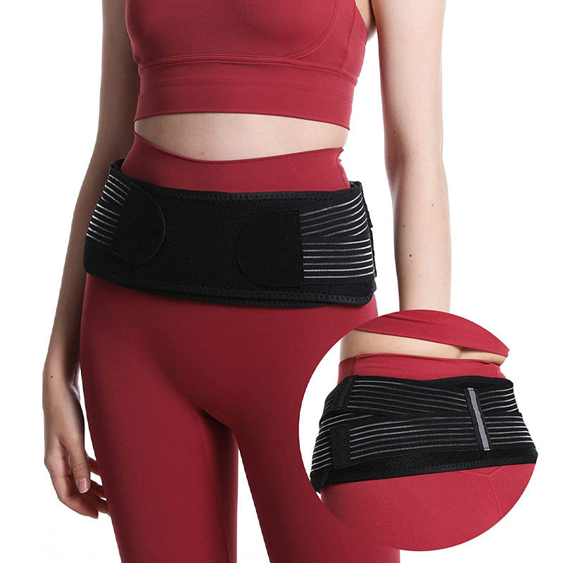 Pelvic belt with anterior tilt correction auxiliary belt