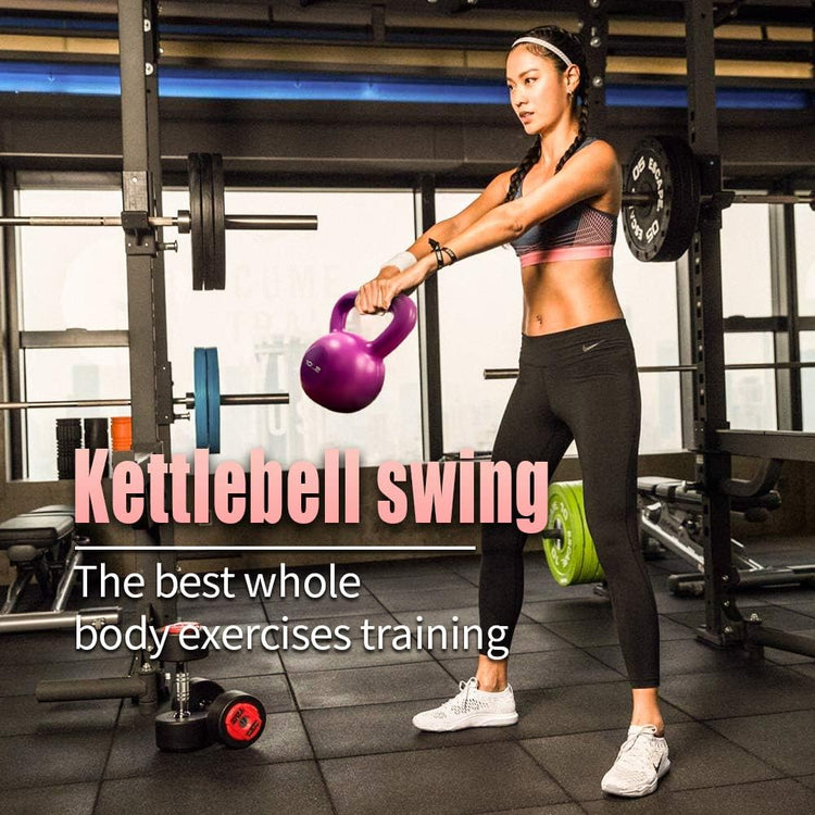 20 lb kettlebell used for two-handed swing