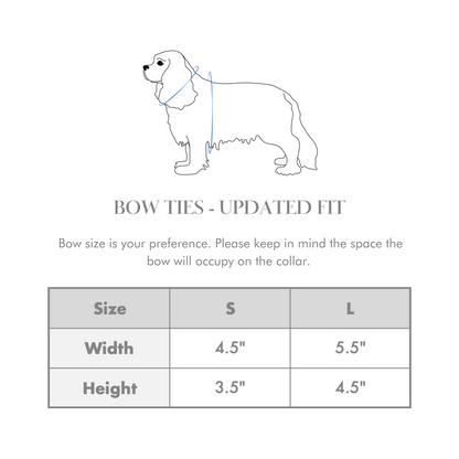 French Lavender Rosette Classic Dog Bow Tie