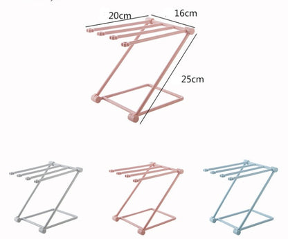 Foldable Dishcloth Shelf Kitchen Organizer Gadget Storage Rack
