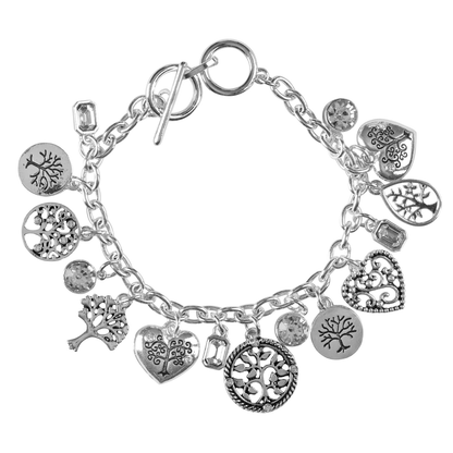 Multi Tree of Life Cubic Zirconia Bracelet