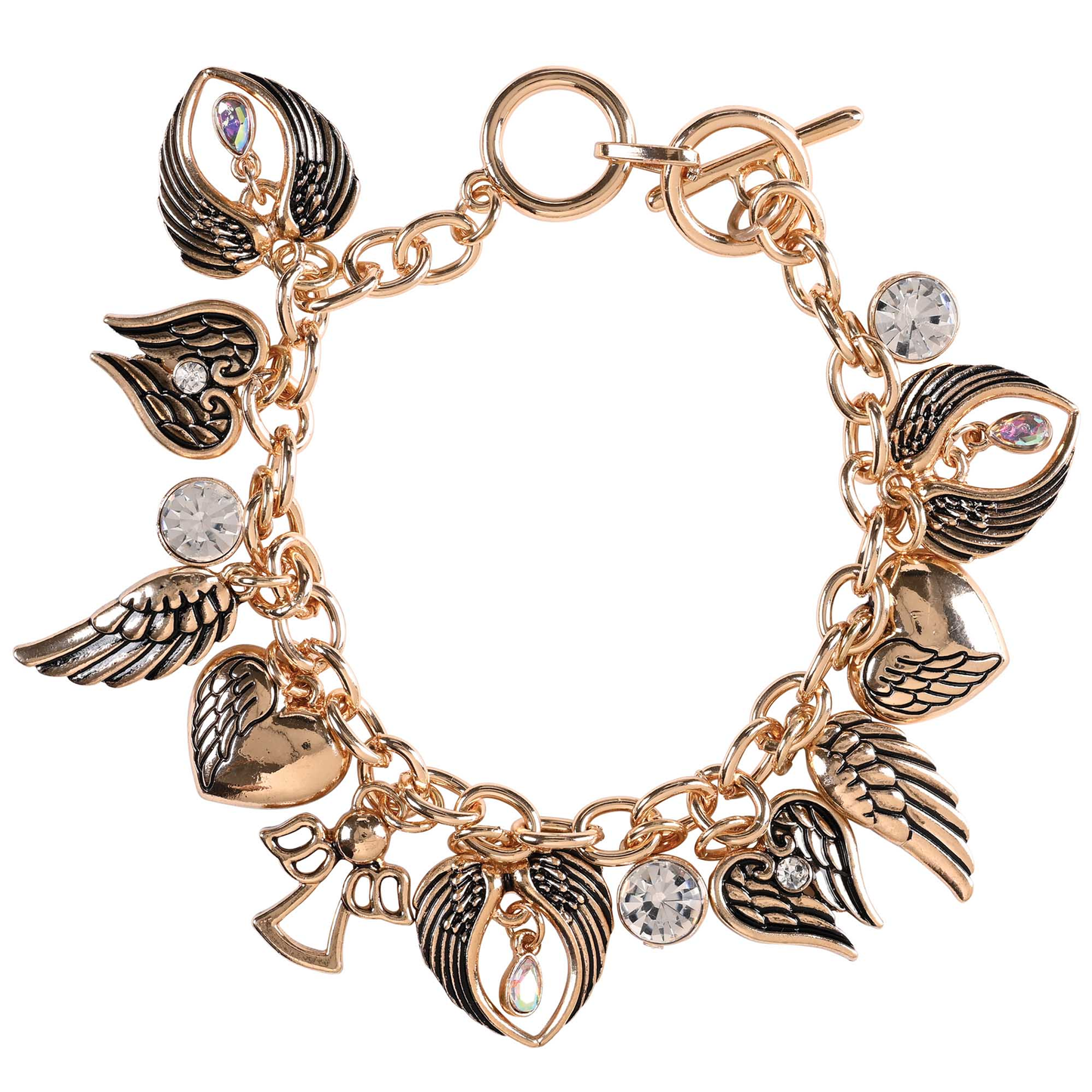 Multi Angel Wing Cubic Zirconia Bracelet