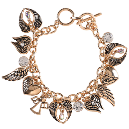 Multi Angel Wing Cubic Zirconia Bracelet