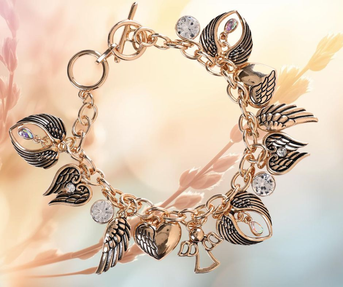 Multi Angel Wing Cubic Zirconia Bracelet
