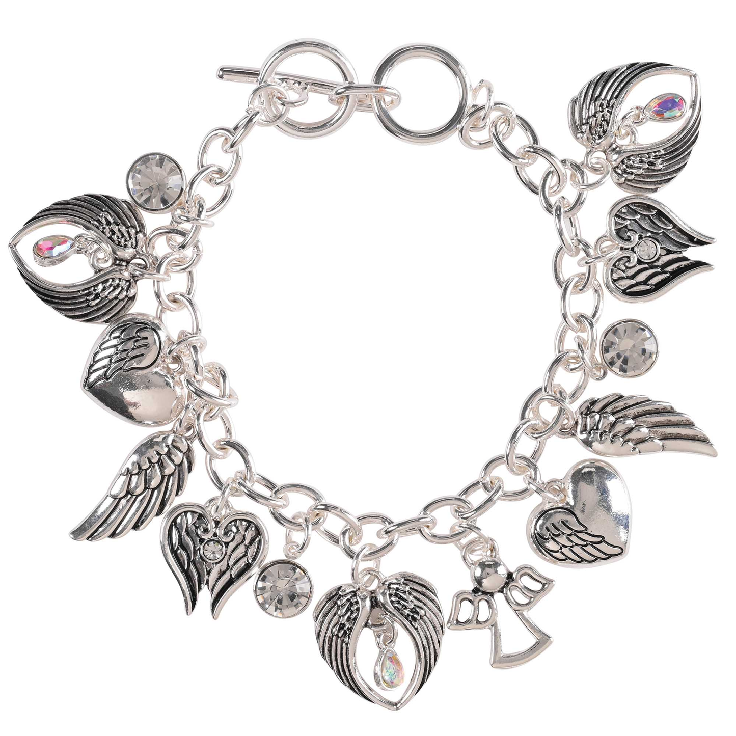 Multi Angel Wing Cubic Zirconia Bracelet