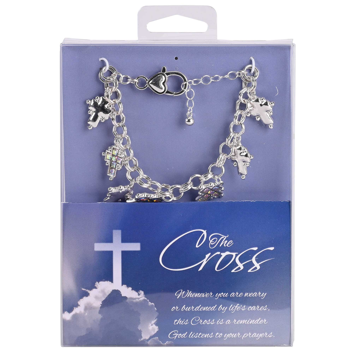 The Cross Bracelet with Multi-Cross Drops
