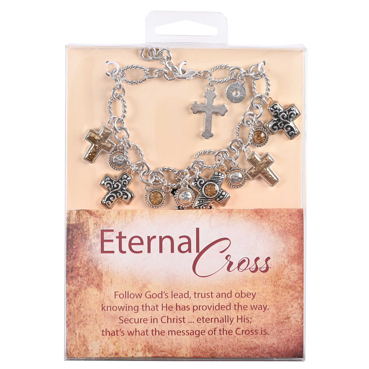 Eternal Cross Two-Tone Bracelet