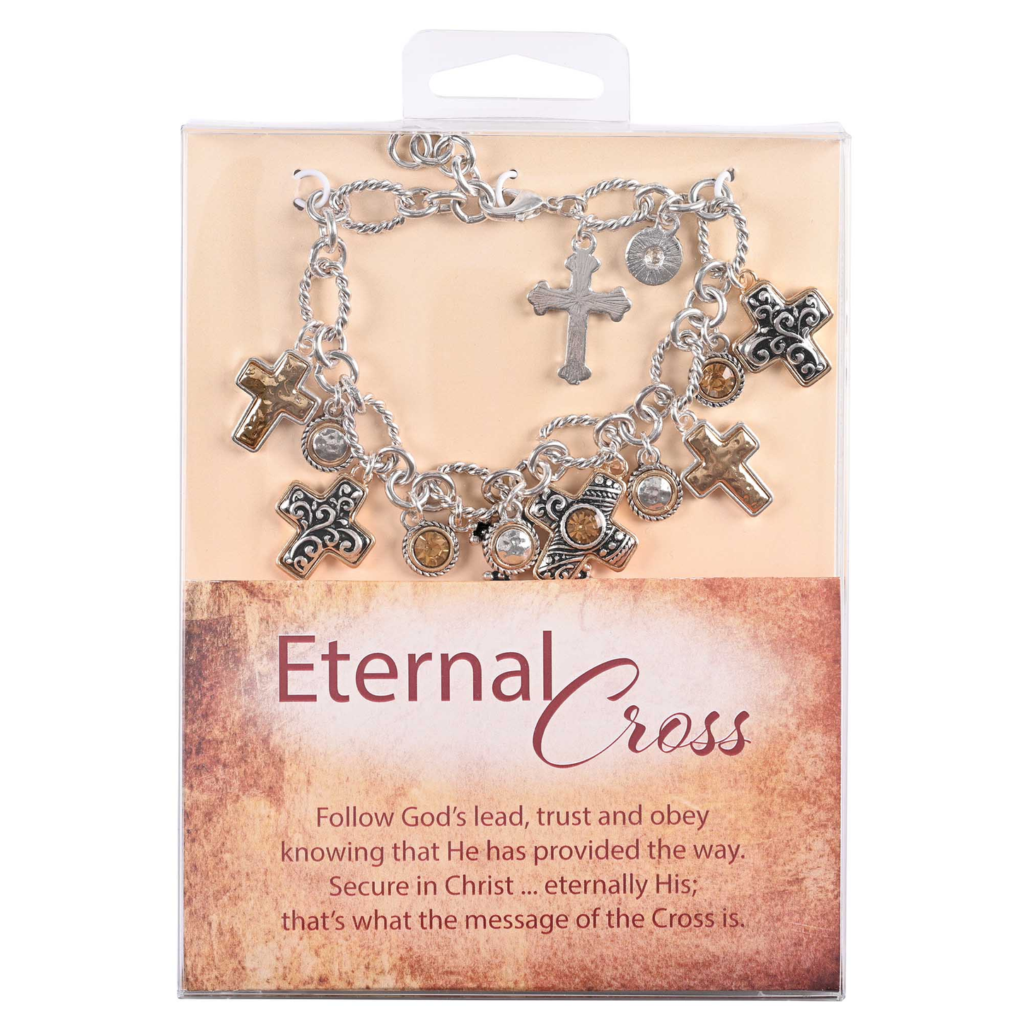 Eternal Cross Two-Tone Bracelet