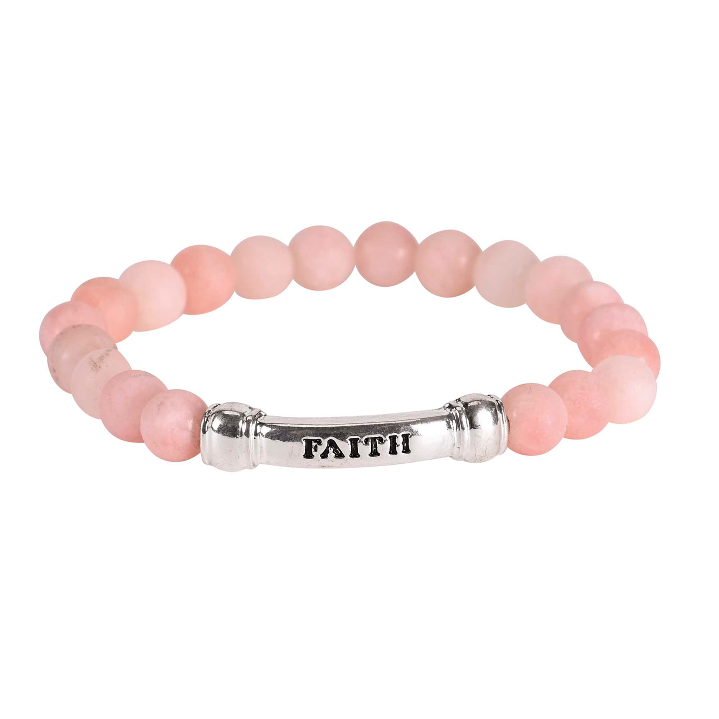 Faith Red Aventurine Stone Stretch Bracelet