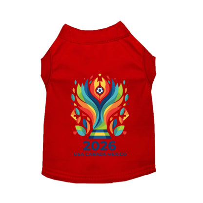The Global Goal dog tee, color option 2 detail