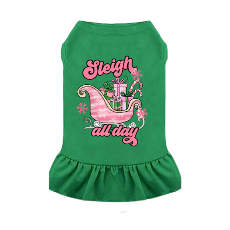 Sleigh All Day Dog Dress