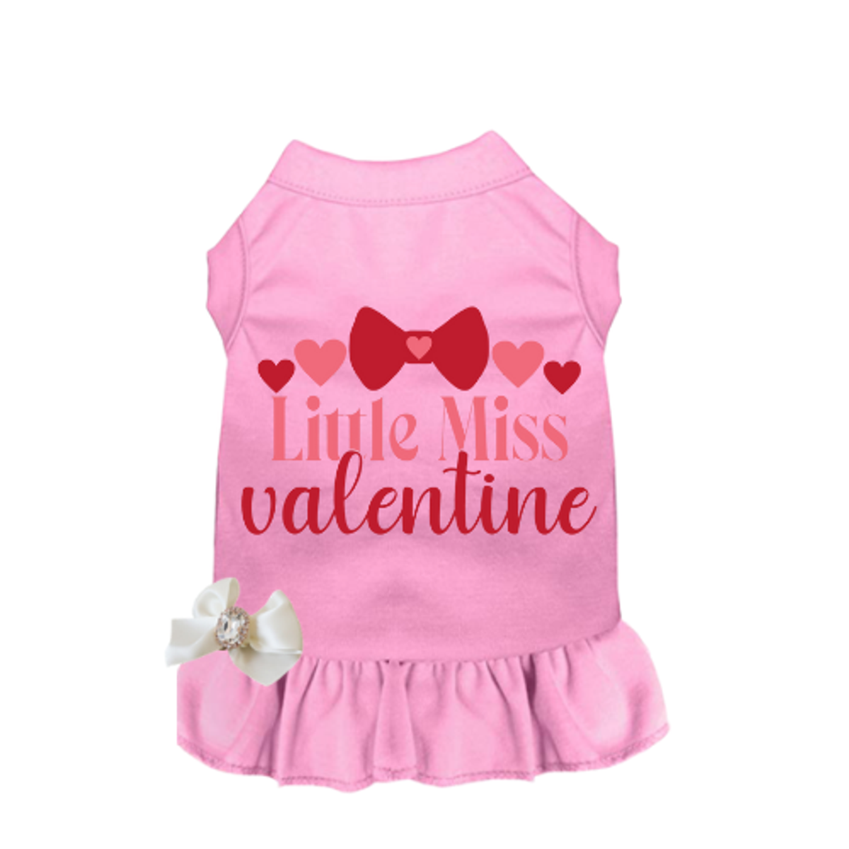 Little Miss Valentine Dog Dress