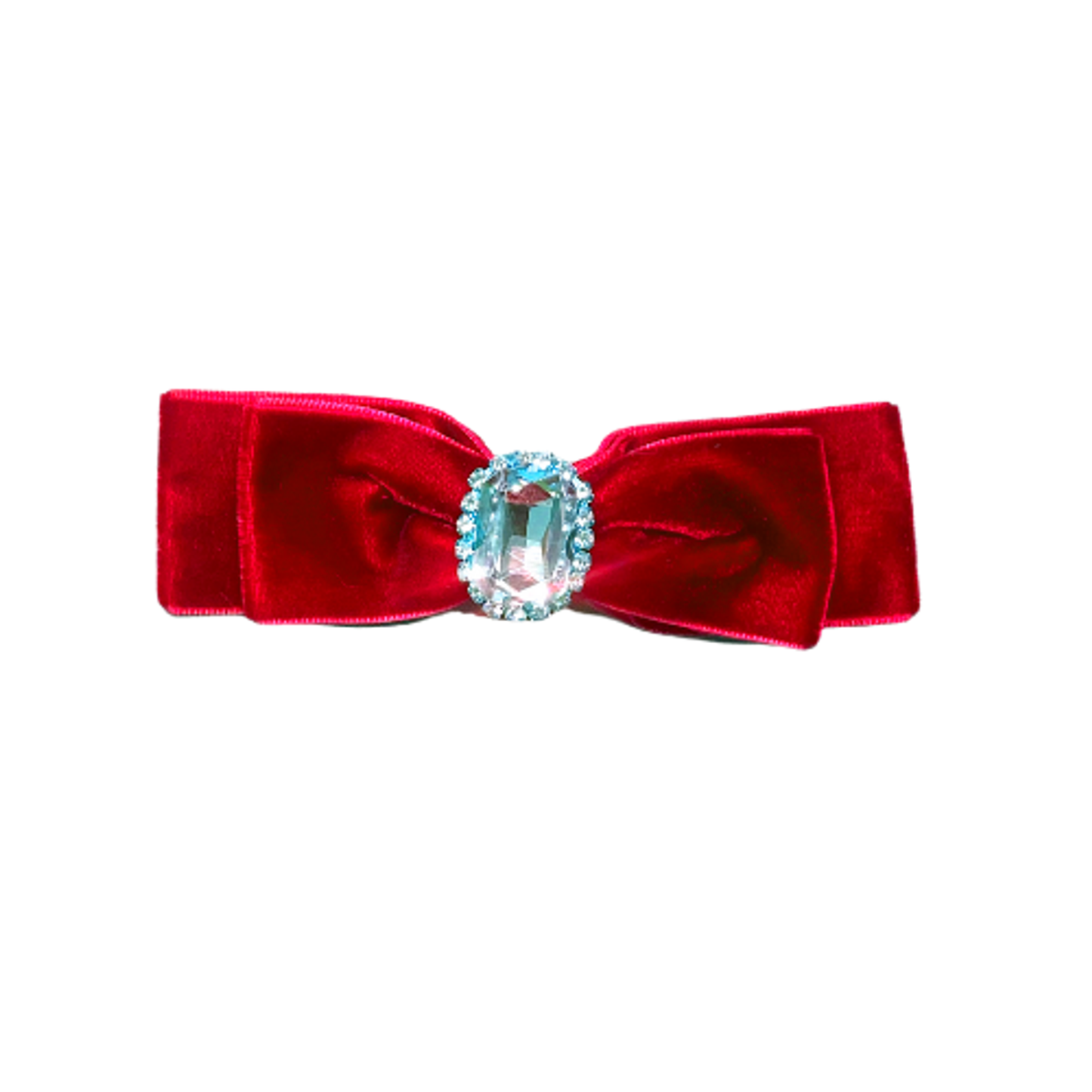 Luxurious Velvet Bow Dog Hair Clip