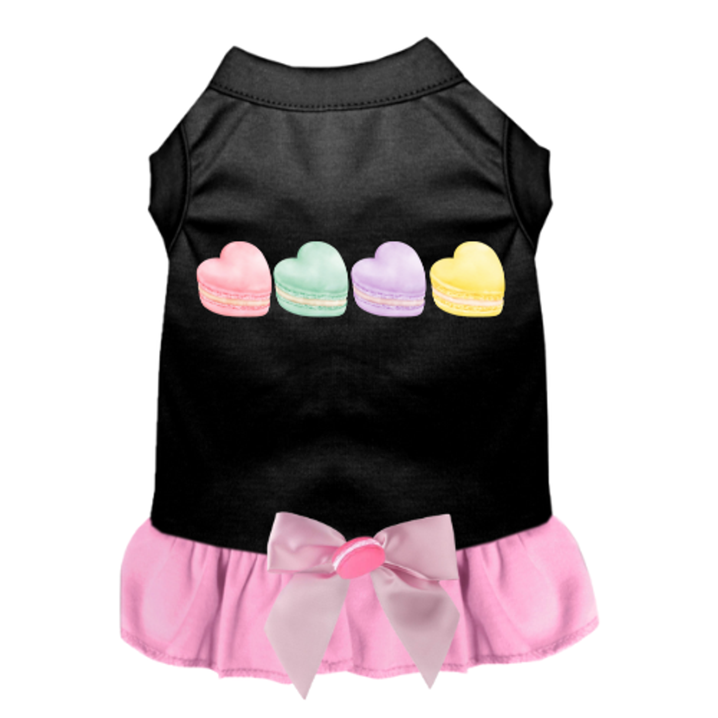 Macaroon Hearts Dog Dress & Shirt