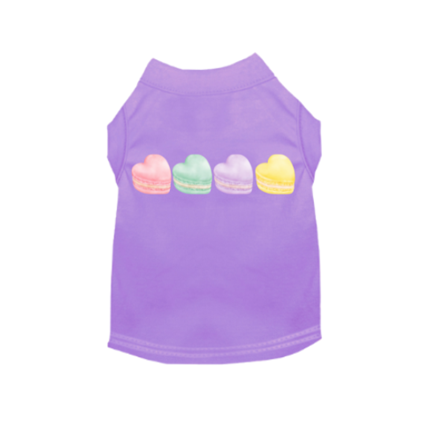 Macaroon Hearts Dog Dress & Shirt