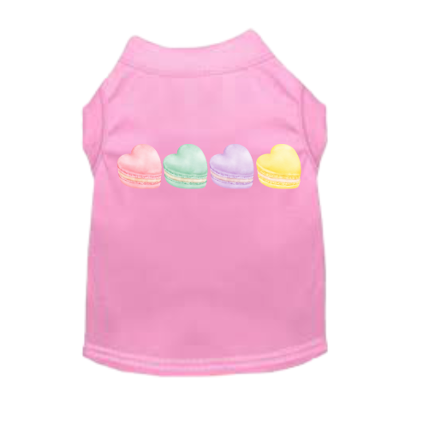 Macaroon Hearts Dog Dress & Shirt