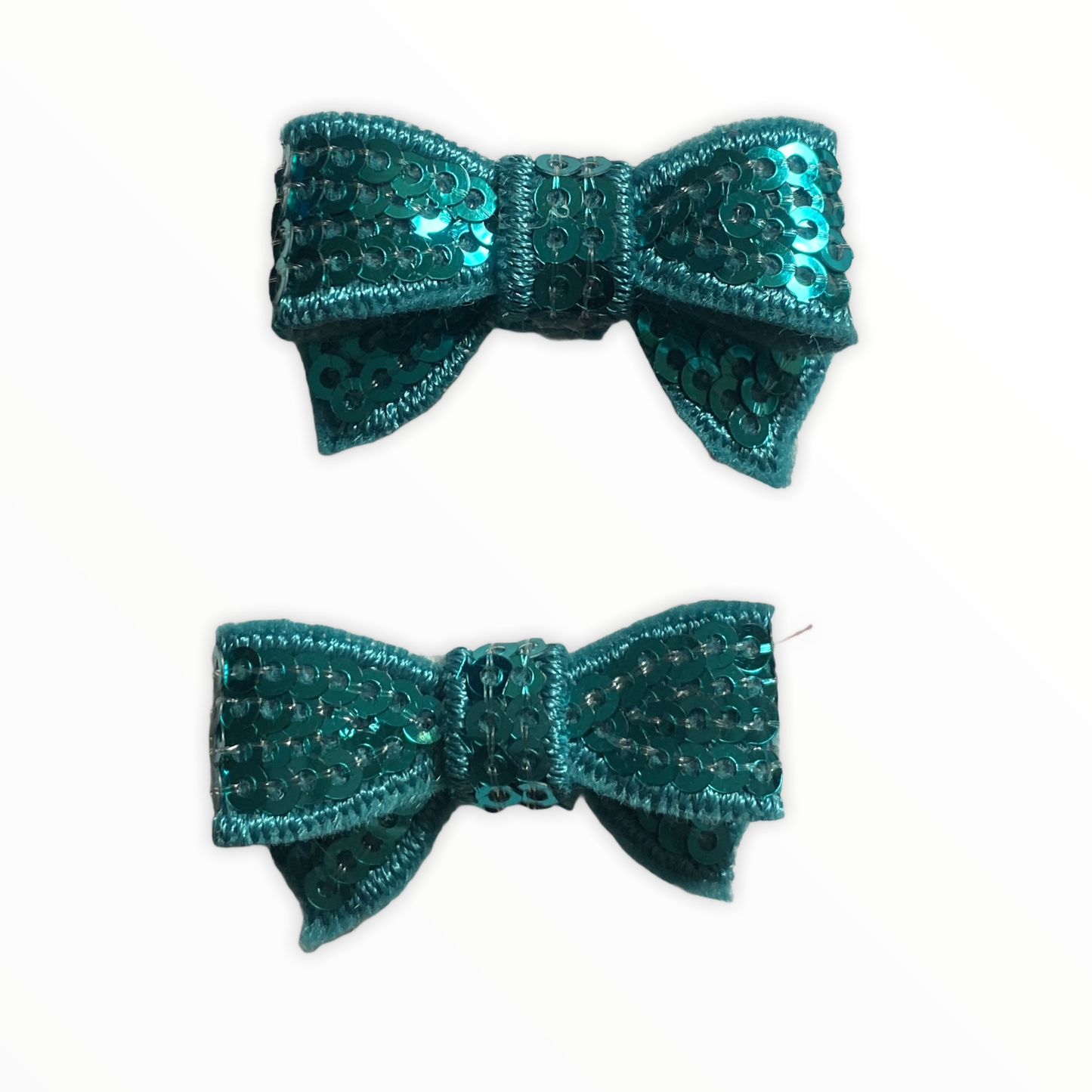 Mini Sequin Dog Hair Bow Clips